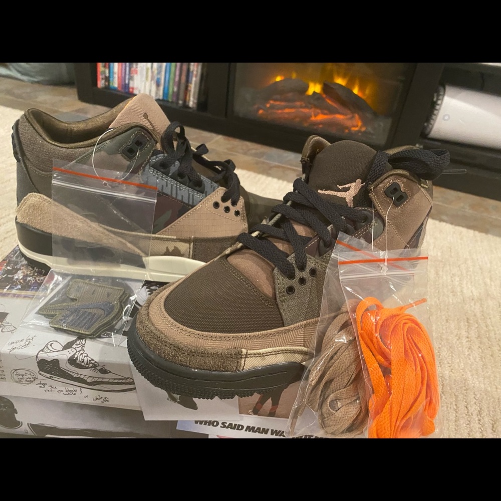 Air Jordan 3 camo size 7Y